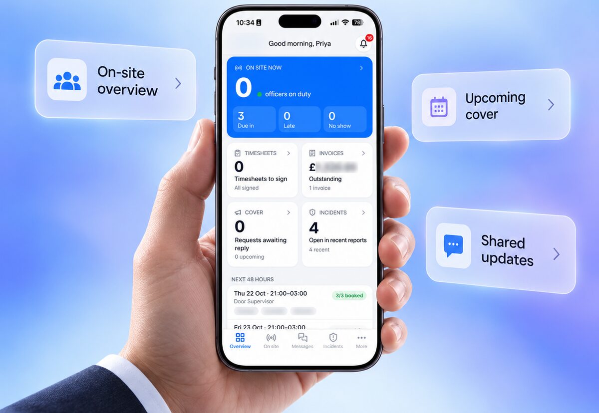 Orb Security app on a phone